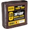 Core Tarps Heavy Duty Tarp, 60 ft L x 0.5 mm H x 30 ft W, 10 Mil, Brown/Black, Polyethylene CT-602-30X60 - alternate 1